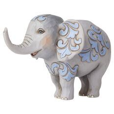 Sullivans Walking Elephant Ceramic Gray Collectible Figurine 